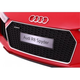 Audi R8 Spyder na akumulator Lakier Czerwony + Pilot