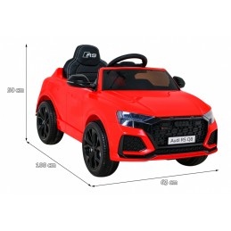 Audi RS Q8 Autko na akumulator Czerwony + Pilot + Wolny Start + EVA + LED + MP3 USB