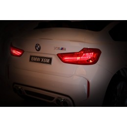 BMW X6M XXL dla 2 dzieci Biały SUV + Pilot + Ekoskóra
