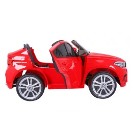 BMW X6M XXL dla 2 dzieci Czerwony SUV + Pilot + Ekoskóra