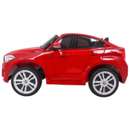SUV BMW X6M XXL dla 2 dzieci Lakier Czerwony + Pilot + Ekoskóra