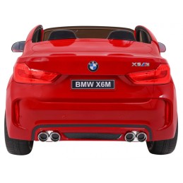 SUV BMW X6M XXL dla 2 dzieci Lakier Czerwony + Pilot + Ekoskóra