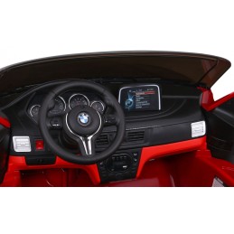SUV BMW X6M XXL dla 2 dzieci Lakier Czerwony + Pilot + Ekoskóra
