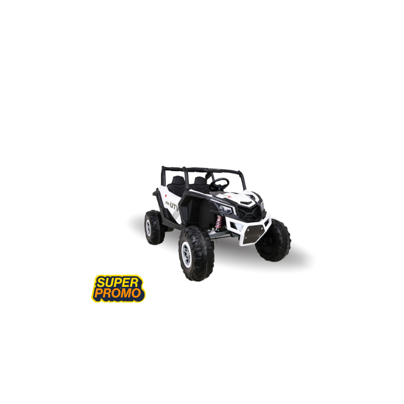 Buggy UTV-MX na akumulator dla dzieci Biały + Napęd 4x4 + Pilot + Audio LED + Schowek + EVA + Wolny Start