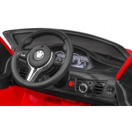 BMW X6M Elektryczne Autko dla dzieci - Czerwony SUV + Pilot