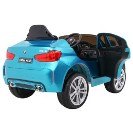 BMW X6M Elektryczne Autko, SUV dla dzieci Lakier Niebieski + Pilot