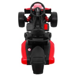 Gokart na akumulator Bolid XR-1 dla dzieci Czerwony + Regulowana kierownica + Profilowane siedzenie