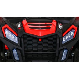 Buggy ATV Racing dla 2 dzieci Czerwony + Napęd 4x4 + Pilot + Wolny Start + MP3 LED