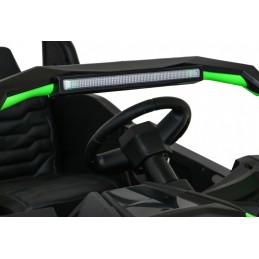 Buggy ATV Racing dla 2 dzieci Zielony + Napęd 4x4 + Pilot + Wolny Start + MP3 LED
