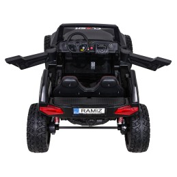 Buggy Clash na akumulator dla 2 dzieci Czarny + Pilot + Napęd 4x4 + Regulacja siedzenia + Radio MP3 + LED