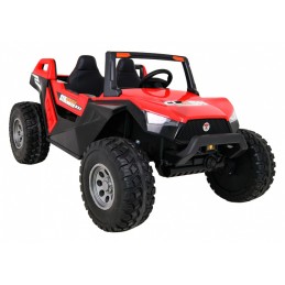 Buggy Clash na akumulator dla 2 dzieci Czerwony + Pilot + Napęd 4x4 + Regulacja siedzenia + Radio MP3 + LED