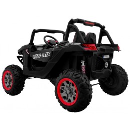 Buggy SuperStar dla dzieci Czarny + MP4 + Napęd 4x4 + Pilot + Bagażnik + LED + Blokada drzwi