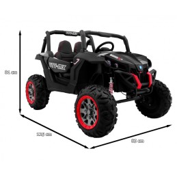 Buggy SuperStar dla dzieci Czarny + Napęd 4x4 + Pilot + Bagażnik + MP3 LED + Blokada drzwi