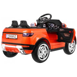 Autko Rapid Racer elektryczne dla dzieci, Pomarańczowy SUV + Pilot