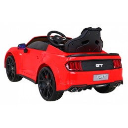 Autko Ford Mustang GT na akumulator dla dzieci Czerwony