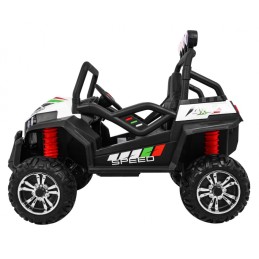 Terenowe Grand Buggy Lift dla dzieci Biały + Napęd 4x4 + Pilot + Bagażnik + Radio MP3 + LED