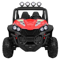 Grand Buggy Strong Lift dla dzieci Czerwony + Napęd 4x4 + Pilot + Bagażnik + Radio MP3 + LED