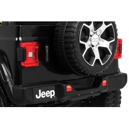 Jeep Wrangler Rubicon terenowy na akumulator dla dzieci Czarny + Pilot + 4x4