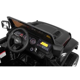 Jeep Wrangler Rubicon terenowy na akumulator dla dzieci Czarny + Pilot + 4x4