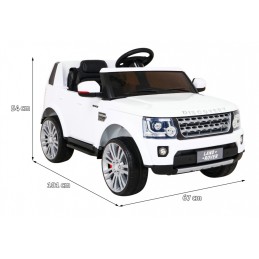 Land Rover Discovery Autko elektryczne dla dzieci Biały SUV + Pilot