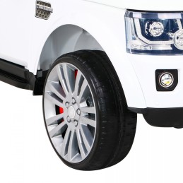Land Rover Discovery Autko elektryczne dla dzieci Biały SUV + Pilot