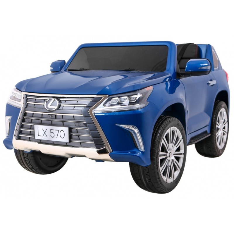 Lexus LX570 Lakierowane Autko dla 2 dzieci Niebieski SUV + Pilot