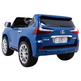 Lexus LX570 Lakierowane Autko dla 2 dzieci Niebieski SUV + Pilot