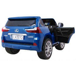 Lexus LX570 Lakierowane Autko dla 2 dzieci Niebieski SUV + Pilot
