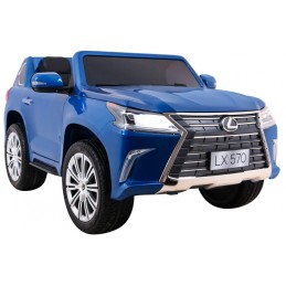 Lexus LX570 Lakierowane Autko dla 2 dzieci Niebieski SUV + Pilot