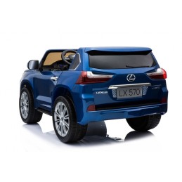 Lexus LX570 Lakierowane Autko dla 2 dzieci Niebieski SUV + Pilot
