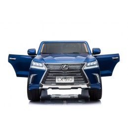 Lexus LX570 Lakierowane Autko dla 2 dzieci Niebieski SUV + Pilot