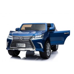 Lexus LX570 Lakierowane Autko dla 2 dzieci Niebieski SUV + Pilot