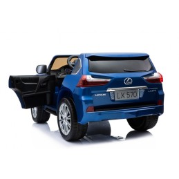 Lexus LX570 Lakierowane Autko dla 2 dzieci Niebieski SUV + Pilot