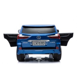Lexus LX570 Lakierowane Autko dla 2 dzieci Niebieski SUV + Pilot