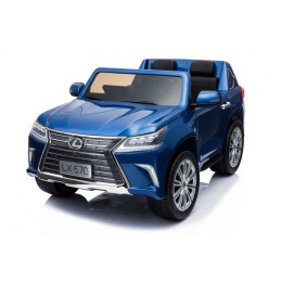 Lexus LX570 Lakierowane Autko dla 2 dzieci Niebieski SUV + Pilot