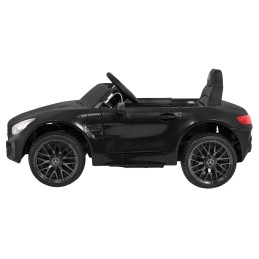 Mercedes Benz GT na akumulator dla dzieci Czarny + Pilot + Wolny Start + MP3 LED