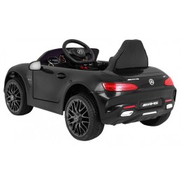 Mercedes Benz GT na akumulator dla dzieci Czarny + Pilot + Wolny Start + MP3 LED