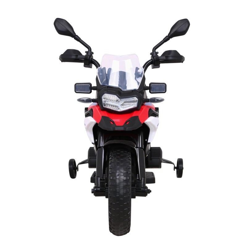 Motor BMW F850 GS na akumulator dla dzieci Czerwony + Kółka pomocnicze + Audio LED + Wolny Start + EVA