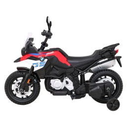 Motor BMW F850 GS na akumulator dla dzieci Czerwony + Kółka pomocnicze + Audio LED + Wolny Start + EVA