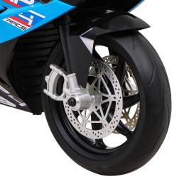 Motor BMW HP4 na akumulator dla dzieci Biały + Pomocnicze kółka + Wolny Start + EVA + MP3 LED