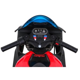 Motor BMW HP4 na akumulator dla dzieci Czerwony + Pomocnicze kółka + Wolny Start + EVA + MP3 LED
