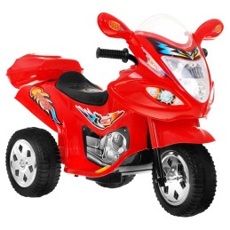 Motorek Trójkołowy BJX-088 elektryczny dla najmłodszych Czerwony + Dźwięki + Światła