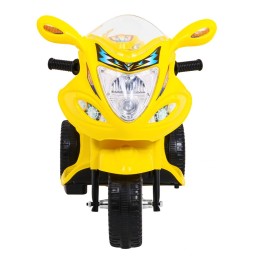 Motorek Trójkołowy BJX-088 elektryczny dla najmłodszych Żółty + Dźwięki + Światła