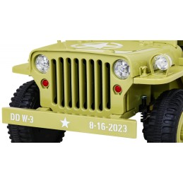 Autko Wojskowe Retro dla dzieci Beżowy + Napęd 4x4