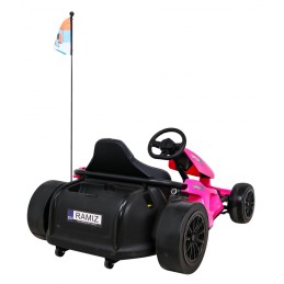 Gokart Speed 7 Drift King na akumulator dla dzieci Różowy + Funkcja driftu + Sportowe siedzenie + 2 Prędkości + EVA