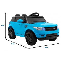 Autko Start Run na akumulator, Niebieski SUV + Pilot + Funkcje bezpieczeństwa