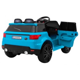 Autko Start Run na akumulator, Niebieski SUV + Pilot + Funkcje bezpieczeństwa