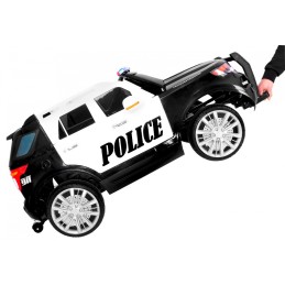 Auto SUV Police na akumulator dla dzieci + Syreny + Światła + Megafon + Pilot