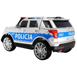 Auto SUV Policja na akumulator dla dzieci + Syreny + Światła + Megafon + Pilot