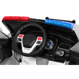 Auto SUV Policja na akumulator dla dzieci + Syreny + Światła + Megafon + Pilot